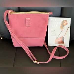 Portland Leather Rose Crossbody Bag